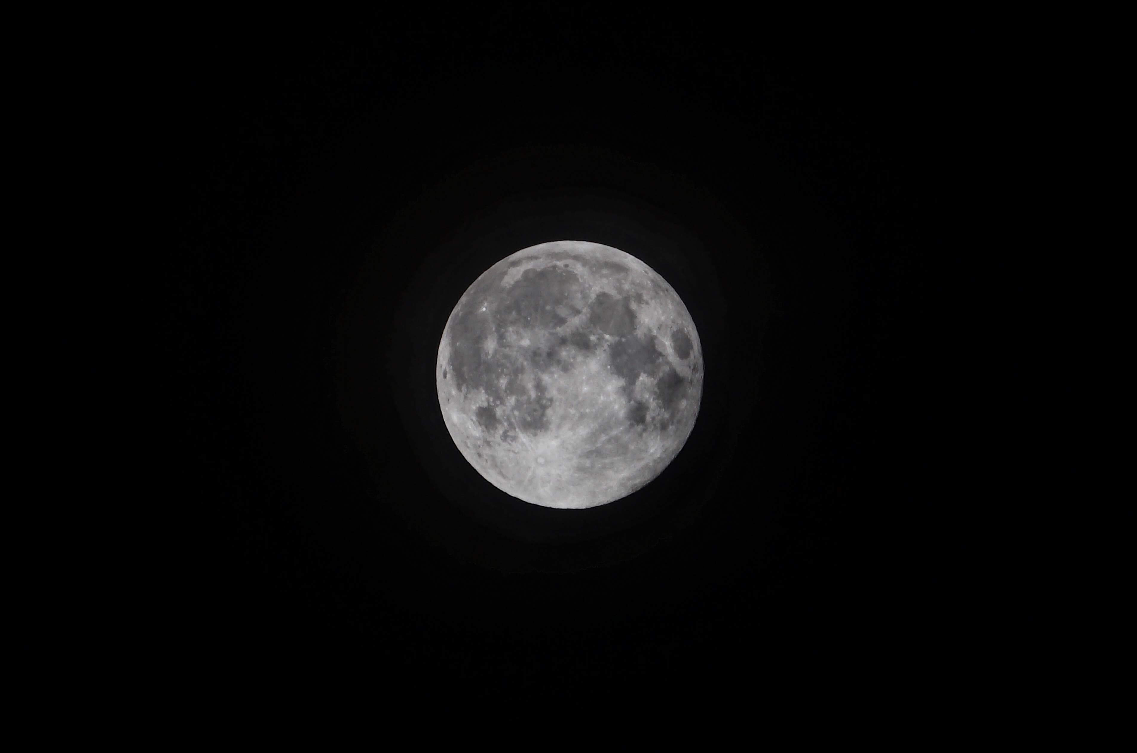 α6000で撮った月をトリミングしている写真